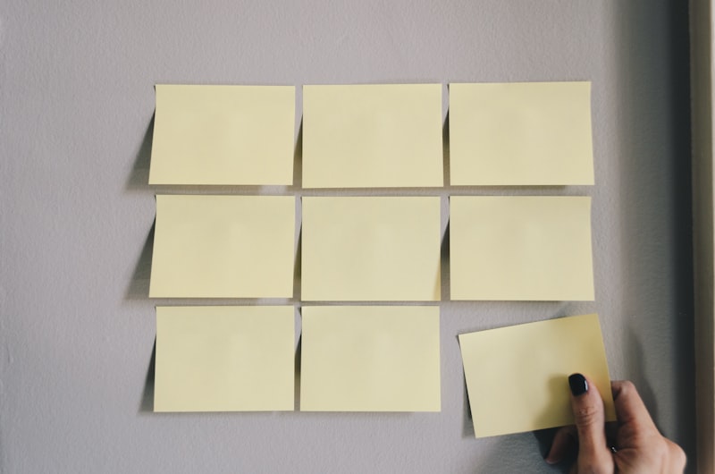 Structured workflow diagram on a whiteboard